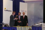 The ceremonial delivery paperwork signing. (Photo by Chris Sloan/Airchive.com)