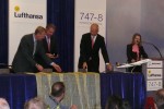 The ceremonial delivery paperwork signing. (Photo by Chris Sloan/Airchive.com)