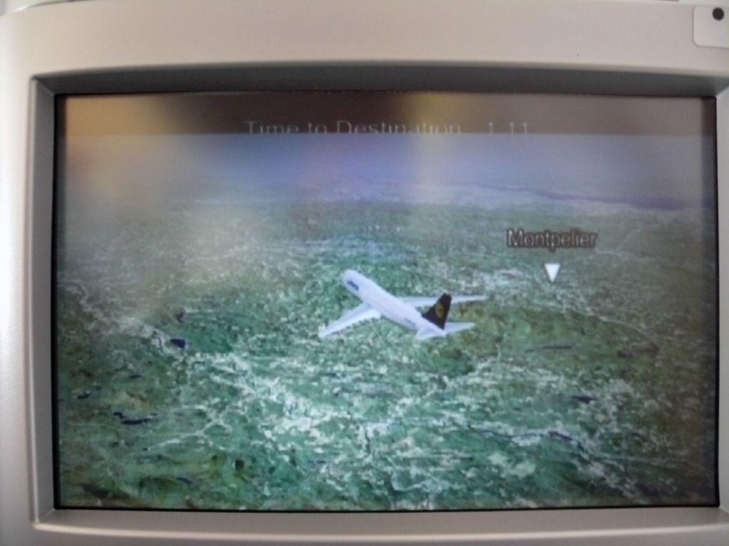 Virtual flight map. (Photo by Chris Sloan/Airchive.com)