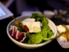 Seasonal greens with fresh veggies, feta cheese, and pepperoncini with sour cream dressing.