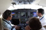 Cockpit of the Dassault Falcon 7X.