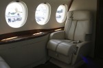 Onboard the Dassault Falcon 7X.