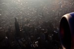 The Sears Tower (yeah we know) is seen below us on approach to Midway.