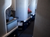 Looking down the aisle one can get a sense for the privacy and suite like feel of the cabin.