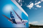 Airbus A330 art on facade. (Photo by Airbus)