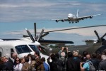 Malaysia Airlines Airbus A380 on short final approach to Farnborough. (Photo by Airbus)