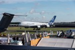 Airbus A380 demonstrator landing. (Photo by Airbus)