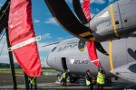 Engine blades of the Airbus A400M Atlas. (Photo by Airbus)