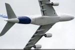 The Airbus A380 demonstrator aircraft arrived at the 2012 Farnborough International Airport on 12 July and took part in the biennial event’s flying display. (Photo by Airbus)