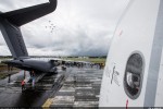 The A400M military airlifter drew large crowds during its static display at the 2012 Farnborough Airshow. (Photo by Airbus)