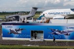The A400M and A380 have a prominent presence at the 2012 Farnborough Airshow as part of Airbus’ high-level participation in this biennial aerospace industry event. (Photo by Airbus)