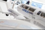 See-thru Airbus A350XWB model. (Photo by Airbus)