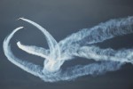 The Blades aerobatic flight team in action. (Photo by Farnborough International)