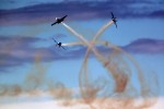 The Blades aerobatic flight team in action. (Photo by Farnborough International)