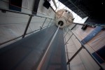 The space shuttle trainer payload bay prior to opening up to the public. (Photo by Jeremy Dwyer-Lindgren/NYCAviation)