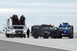 SWAT team staging.