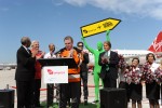 Mark Gale, the CEO of Philadelphia International Airport, addresses the crowd. (Photo by Manny Gonzalez/NYCAviation)