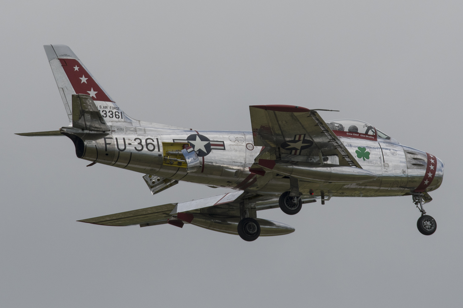 Paul Keppler’s F-86 making a dirty pass