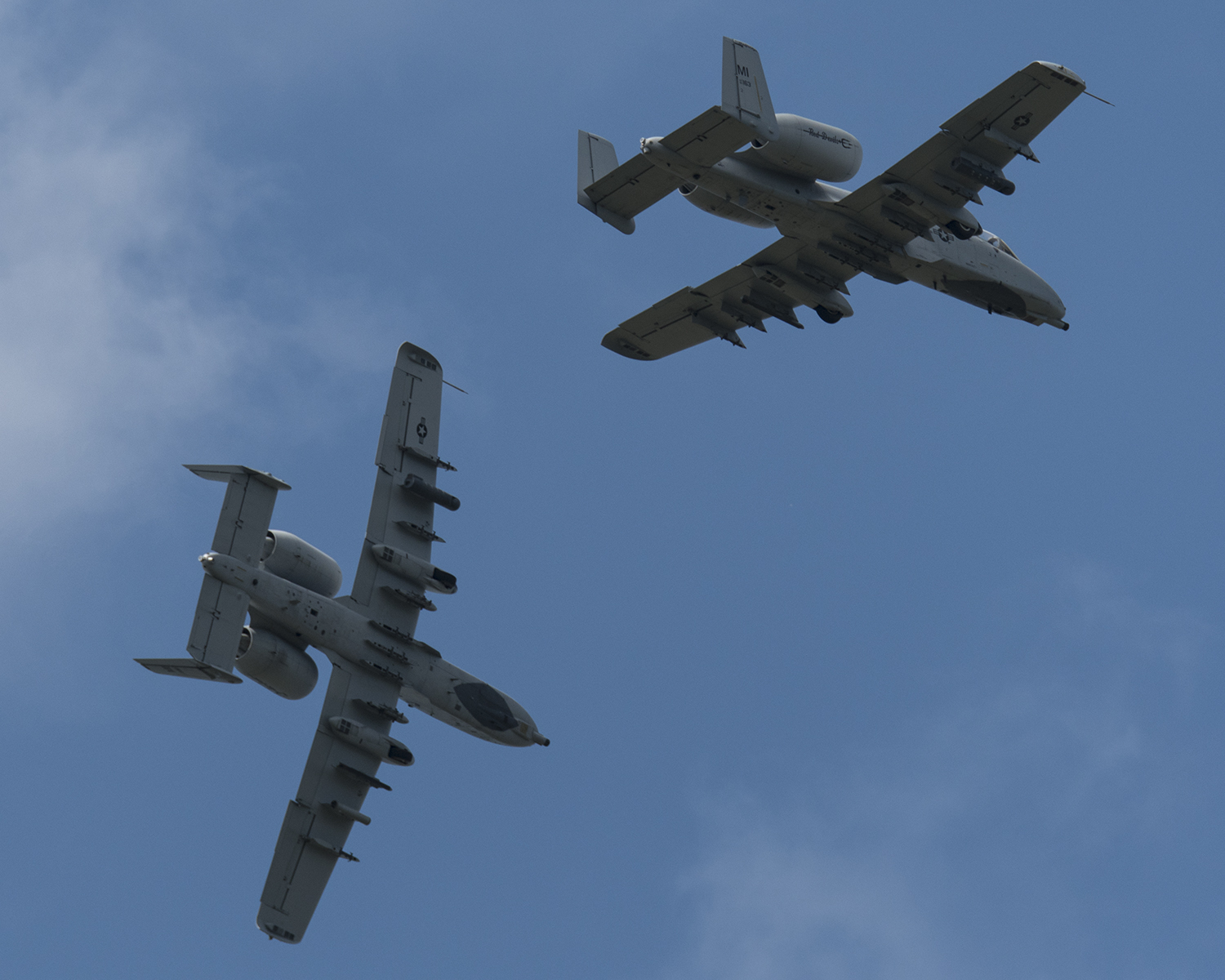 A-10C’s performing an overhead break to land