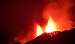 Eyjafjallajokull erupts in Iceland.