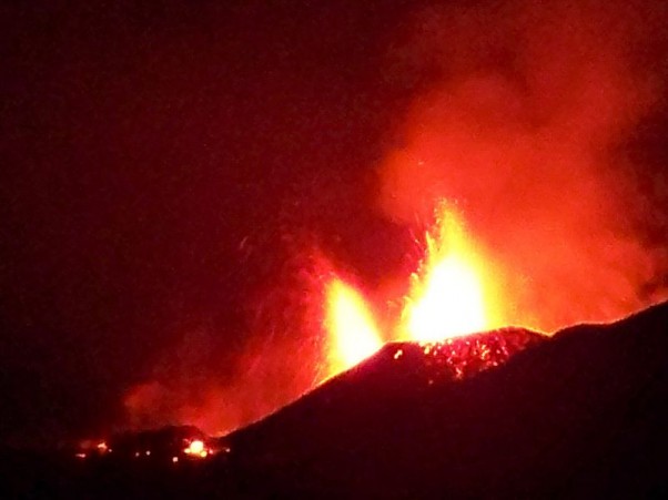 Eyjafjallajokull erupts in Iceland.