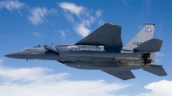 F-15E1 Silent Eagle on its first successful flight