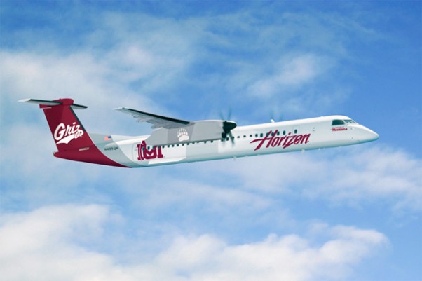 Horizon Airlines University of Montana Dash 8 Q400 plane