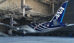 ANA first Boeing 787 Dreamliner JA801A