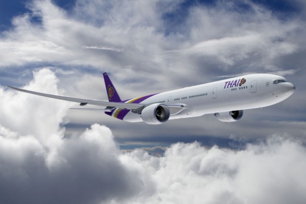Rendering of a new Thai Airways Boeing 777-300ER (Image courtesy of Boeing)