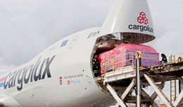 The first Boeing 747-8 Freighter for Cargolux. (Photo by Boeing)