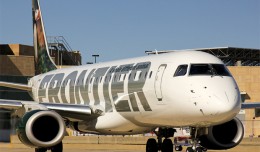 Frontier Embraer E-Jet at Houston Hobby Airport