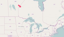 Map of North Spirit Lake Airport plane crash Ontario Canada