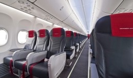Boeing Sky Interior on a new Norwegian 737-800