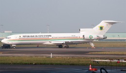 A rare visitor to Brussels, an Ivory Coast Air Force Boeing 727-200 (TU-VAO