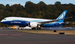 Dream Tour 787 N787BX seen landing at Boeing Field shortly after its repaint into full Boeing house colors