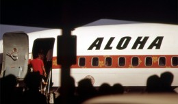 Passengers board an Aloha Airlines jet in 1973.