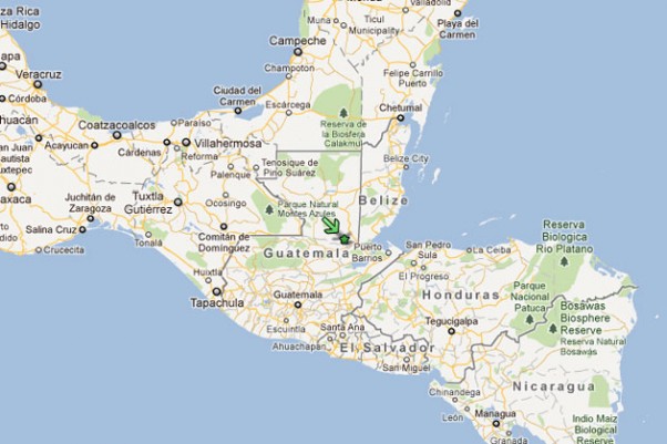 The helicopter went down in the village of Quebrada Seca, near Guatemala's border with Belize