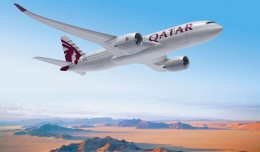 Rendering of a Qatar Airways Airbus A350XWB. (Image by Fixion/Airbus)