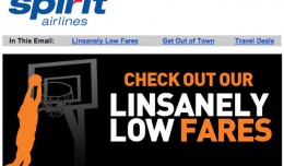 Spirit Airlines Linsanely Low Fares