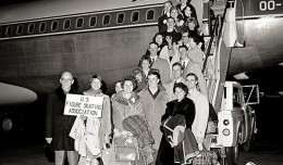US Figure Skating Team seen boarding doomed Sabena Flight 548
