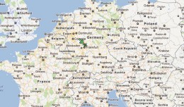 The crash occurred outside of Frankfurt, in Egelsbach, Germany