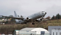 The first production Boeing P-8A Poseidon LRIP1-1 takes off from Boeing Field for Naval Air Station Jacksonville.