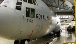 Royal Norwegian Air Force C-130 on display in Oslo