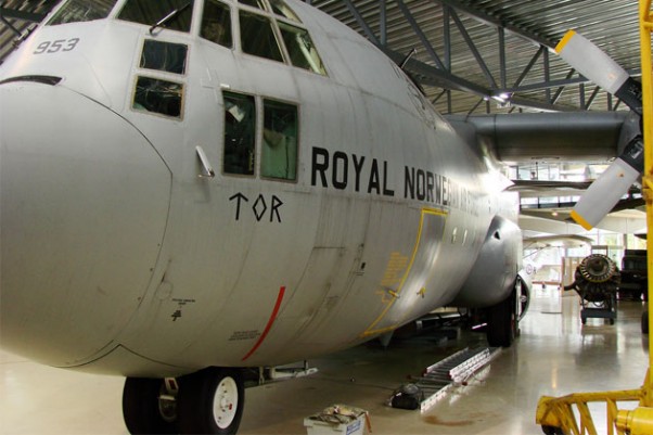 Royal Norwegian Air Force C-130 on display in Oslo