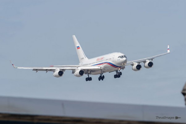 Emergency meeting at the UN about the situation in Syria brought some special visitors to JFK on Monday, including this IL-96 carrying the Russian Foreign Minister, Sergey Lavrov.