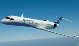 Rendering of a RwandAir Bombardier CRJ900