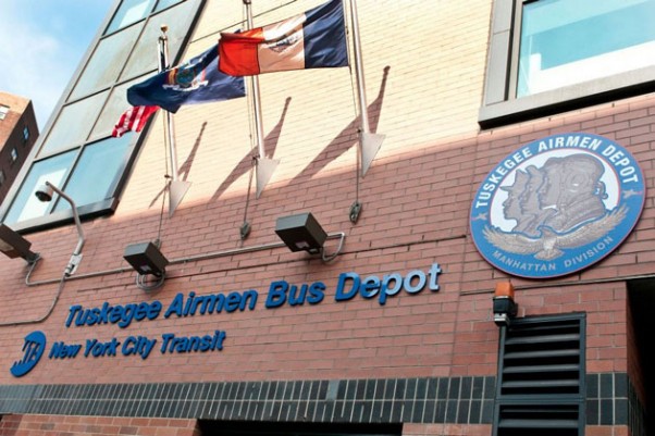 Tuskegee Airmen Bus Depot in New York