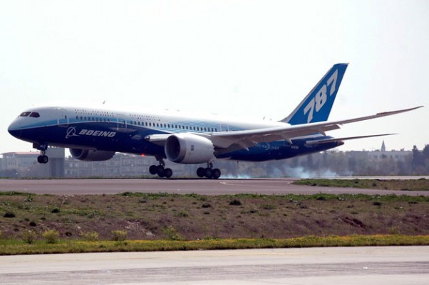 The 787 Dream Tour plane touches down in Istanbul in April.