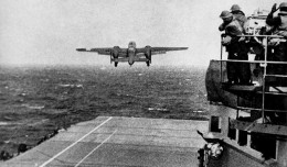 One of the 16 US Army Air Forces B-25 Mitchell bombers that took off from the USS Hornet for the Doolittle Raid. (Photo by US Navy)