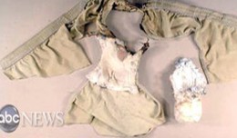This underwear bomb failed to take down a Northwest Airlines Airbus A330, but did succeed in burning its owner's genitals. (Photo by FBI, via ABC News)